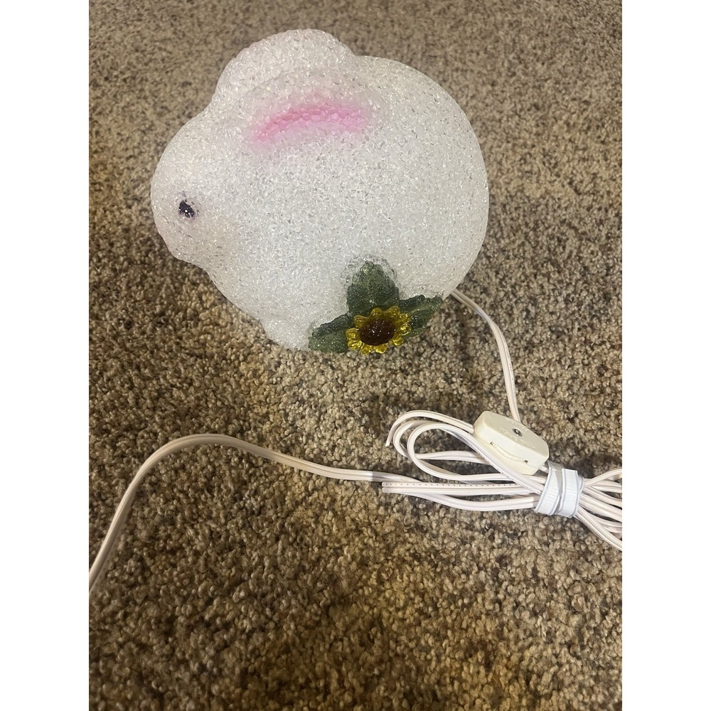 White Bunny Gel Rubber Electric Table‎ Night Light